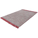 Kayoom RAVNO TKANA PREPROGA 170/240 cm taftano siva, rdeča | Shoptok.si