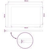  Pravokutni stolni vrh 100 x 60 x 3 cm Pravokutni - Prirodna 90 x 55 x 3 5 cm Živi rub 1 strana | shoptok.hr
