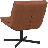  Stolica na kotačiće Smeđa 63 x 75 x 76 cm Antikni PU | shoptok.hr