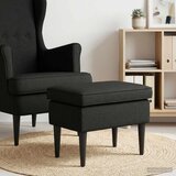  Stolica za noge Crna 55 x 35 x 41 cm Tkanina - Crna Cijene
