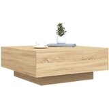  Klubska mizica sonoma hrast 80x80x31 cm iverna plošča, (21008281) | Shoptok.si