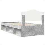  Okvir za krevet s uzglavljem Betonska siva 75 x 190 cm | shoptok.hr