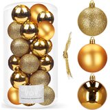  Set Božićnih Kuglica 4 cm, Zlatne - 20 komada | shoptok.hr
