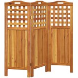 Sobna pregrada s 3 panela 121,5x2x115 cm masivno bagremovo drvo | Eponuda.ba