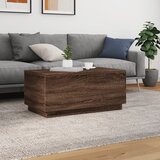  Stolić za kavu s LED svjetlima smeđa boja hrasta 90x50x40 cm | shoptok.hr