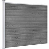  Set panela za ogradu WPC 526 x 146 cm sivi | shoptok.hr