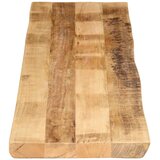 Stolna ploča sa živi rub 160x40x2,5cm masivno grubo drvo manga | shoptok.hr