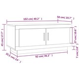 Stolić za kavu boja hrasta 102x50x45 cm konstruirano drvo | Eponuda.ba
