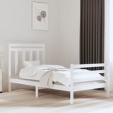 Furnova Posteljni okvir bel iz trdnega lesa 100x200 cm, (21939530) Cene