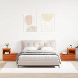 Noćni ormar 2 pcs Vosak smeđa 60 x 34 x 51 cm Konstruirano drvo | shoptok.hr