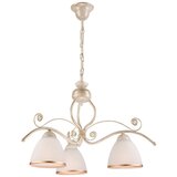 LAMKUR Luster na lancu RETRO II 3xE27/60W/230V bela patina | Eponuda.com
