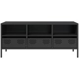 TV ormarić crni 101,5x39x43,5 cm hladno valjani čelik | shoptok.hr
