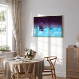  Slika - Night Waves (1 Part) Wide - Third Variant 60x40 U prirodnom drvenom okviru | shoptok.hr