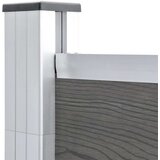 vidaXL Vrtna ograja WPC 180x186 cm siva | Shoptok.si
