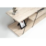 Hanah home tv polica canaz black travertine