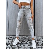 DStreet Jeansy damskie LORENT jasnoszare | shoptok.hr