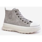 Big Star Insulated women's platform sneakers grey Cene