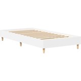 vidaXL posteljni okvir brez ležišča Bela 90x190 cm Inženirski les | Shoptok.si