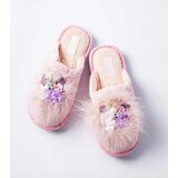 Gemre Pink warm slippers with flowers Moly | shoptok.hr