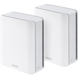 Asus ZenWiFi BT8 (2-paket) BE14000 Tri-band WiFi 7 (802.11be) Mesh sistem, pametni AiMesh, 6 GHz WiFi, dvojna 2.5G porta, napredna omrežna varnost, starševski nadzor - 90IG0930-MO3B20 u