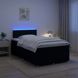  Boxspring krevet s madracem Crna 120 x 200 cm Tkanina | shoptok.hr
