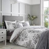 Catherine Lansfield Siva podaljšana posteljnina za zakonsko posteljo 230x220 cm Elinda Floral – | Shoptok.si