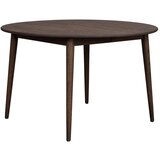 Rowico Temno rjava okrogla raztegljiva jedilna miza iz masivnega hrasta ø 120 cm Tyler – | Shoptok.si