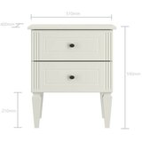 BELLAMY Ines noćni ormarić, ivory | shoptok.hr