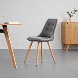 Bessagi Home stol iris, temno siva, žamet | Shoptok.si