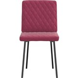  Jedilni stoli 4 kosi vinsko rdeč žamet, (21832292) | Shoptok.si
