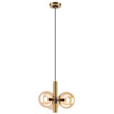  Visilica na sajli ROLLO 3xE14/5W/230V zlatna/dimljeno bež | Eponuda.com