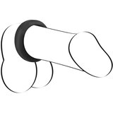 Black Velvets Black Velvet - prsten za penis debelih stijenki (3,8 cm) - crn | shoptok.hr