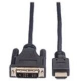 Roline DVI/HDMI kabel DVI-D 18+1-polni vtič, HDMI-A vtič 1.5 m črna 11.04.5516 zaščiten, primeren za obojestranski priključek DVI kabel, (20410838) | Shoptok.si