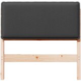  Tapecirani uzglavlje s uzglavljem Prirodna i tamno siva 100 cm | shoptok.hr