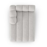 Micadoni Home svetlo siv ležalnik (levi kot) lupine | Shoptok.si