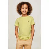 Tommy Hilfiger Otroška bombažna kratka majica rumena barva