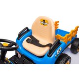 Traktor na akumulator s prikolicom BBH-030 - plavi | shoptok.hr