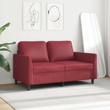  Dvosjed od tkanine crvena boja vina 120 cm od umjetne kože | Eponuda.com