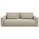 Makamii Bež baršunasti sklopiva/s prostorom za odlaganje sofa 238 cm Kapua – | shoptok.hr