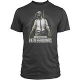 Jinx majica s kratkimi rokavi PUBG LEVEL 3 PREMIUM TEE-LARGE-CHARCOAL HEATHER Cene