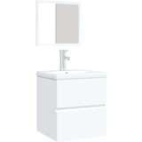  Kupaonski ormarić s Lavabo - Umivaonikom i ogledalom bijeli - Bijela 41 x 38.5 x 45 cm 1 | shoptok.hr