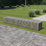 vidaXL gabionski zid s poklopcima od pocinčanog čelika 300 x 50 x 50 cm | shoptok.hr