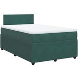 Maison Chic Box spring postelja - Vzmetna postelja z vzmetnico temno zelen 120x190 cm žamet SL5548, (21904394) | Shoptok.si