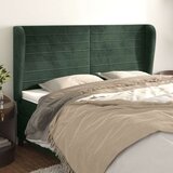  Uzglavlje s ušima tamnozeleno 203x23x118/128 cm baršunasto Cijene