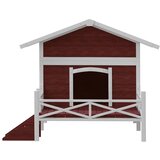  Kućica za pse boja kave 159 x 120 x 88,5 cm od masivne borovine | Eponuda.com