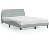  Okvir za krevet Dover svjetlosivi 120 x 200 cm baršunasti | shoptok.hr