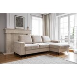 Miuform Bež sklopiva kutna garnitura od samta (s desnim kutom) Lofty Lilly – | shoptok.hr