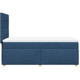  Krevet s oprugama i madracem plavi 100 x 200 cm od tkanine | shoptok.hr