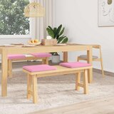  Jastučić za klupu 4 kom. Tkanina Ružičasta Dubina 35 cm | shoptok.hr