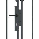  Vrata Ograde za Vrt s Arhivnim Vrh Siva 500 x 75 cm Čelik | shoptok.hr